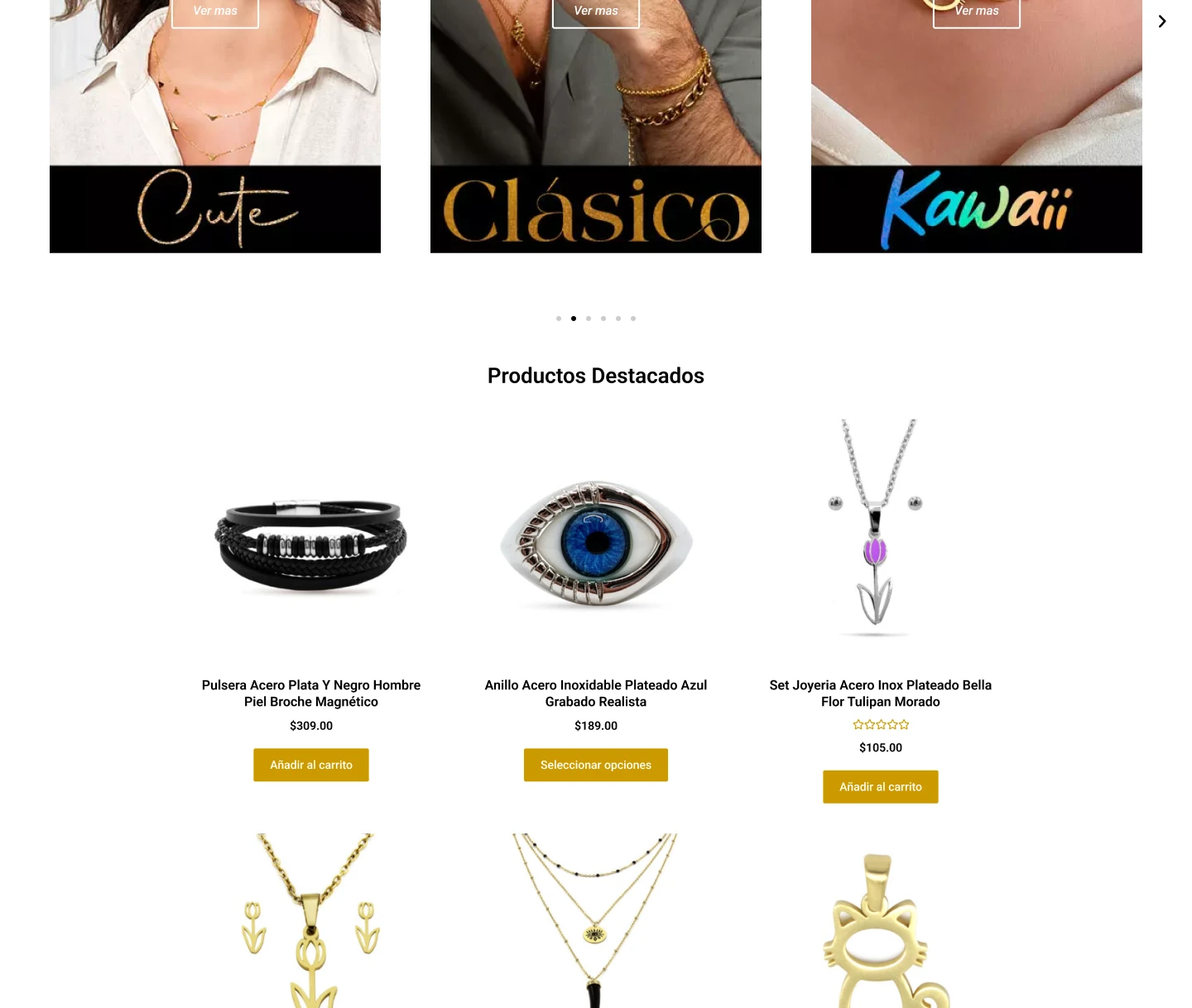 Catálogo de accesorios elegantes